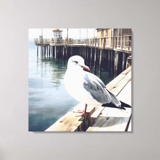 zeemeeuw canvas afdruk (Voorkant)