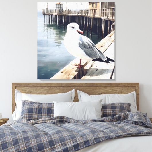 zeemeeuw canvas afdruk (Insitu (Slaapkamer))