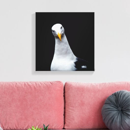 zeemeeuw canvas afdruk (Insitu (Woonkamer))