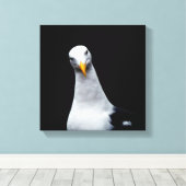 zeemeeuw canvas afdruk (Insitu (Houten vloer))