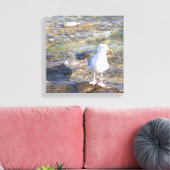 zeemeeuw canvas print (Insitu (Woonkamer))
