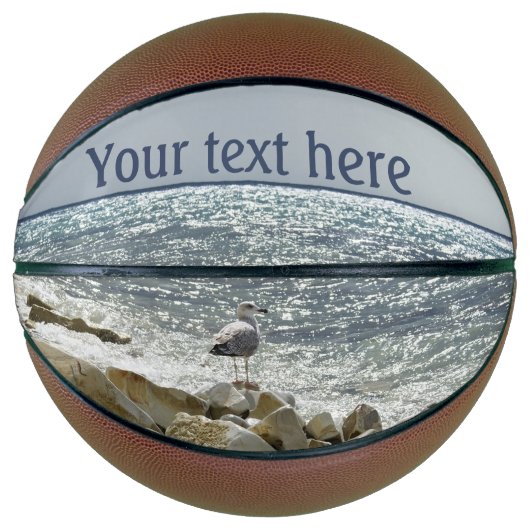 Zeemeeuw en zee basketbal (Voorkant)