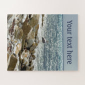 Zeemeeuw en zee legpuzzel (Horizontaal)