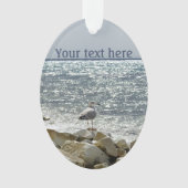 Zeemeeuw en zee ornament (voorkant)