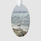 Zeemeeuw en zee ornament (voorkant)