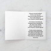 Zeemeeuw en Zee-Vogelgedicht Kaart (Binnen)