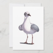 zeemeeuw feestdagenkaart (Voorkant)