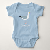 Zeemeeuw Gepersonaliseerde Fun Bird Romper (Voorkant)