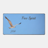 Zeemeeuw in Flight Free Spirit Sky Blue Coastal Bureaumat (Voorkant)