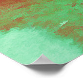 Zeemeeuw in Park Tourmaline Paint Poster (Hoek)