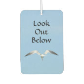 Zeemeeuw in Vlucht Uitkijken Onder Vrije Geest Luchtverfrisser (Voorkant)