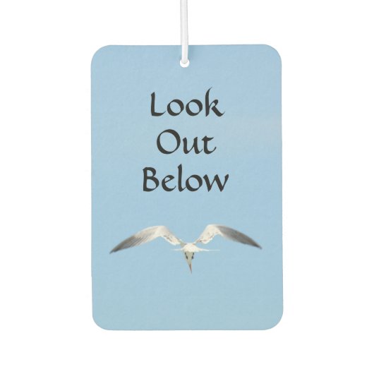 Zeemeeuw in Vlucht Uitkijken Onder Vrije Geest Luchtverfrisser (Voorkant)