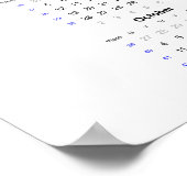 Zeemeeuw Kalender 2021 Poster - maandag eerst (Hoek)