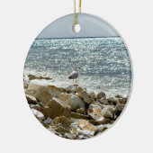 zeemeeuw keramisch ornament (Links)