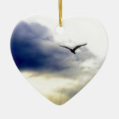 zeemeeuw keramisch ornament (Voorkant)