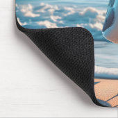 Zeemeeuw met friet muismat (Hoek)