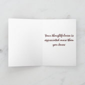 Zeemeeuw met zeewier Custom Bedankkaart (Binnen)