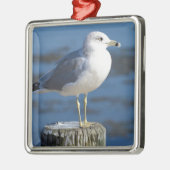 zeemeeuw metalen ornament (Links)
