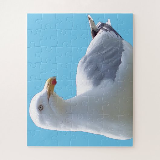 zeemeeuw neerleggen legpuzzel (Verticaal)