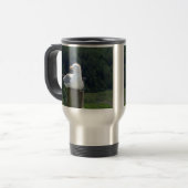 zeemeeuw neerleggen reisbeker (Voorkant links)