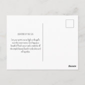 Zeemeeuw Oceaan Vogel Strand Kust Briefkaart (Achterkant)