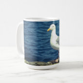 Zeemeeuw op de baai koffiemok (Voorkant links)