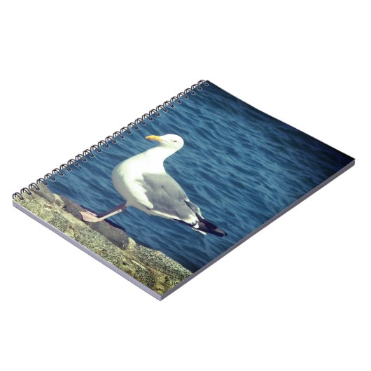 Zeemeeuw op de baai notitieboek (Linkerzijde)
