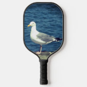 Zeemeeuw op de baai pickleball paddle (Voorkant)