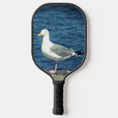 Zeemeeuw op de baai pickleball paddle (Achterkant)