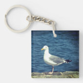 Zeemeeuw op de baai sleutelhanger (Voorkant)