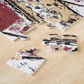 Zeemeeuw op de brug in Hythe Legpuzzel (Zijkant)