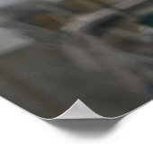 Zeemeeuw op een boot poster (Hoek)