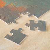 Zeemeeuw op een Pole Sunset Legpuzzel (Zijkant)