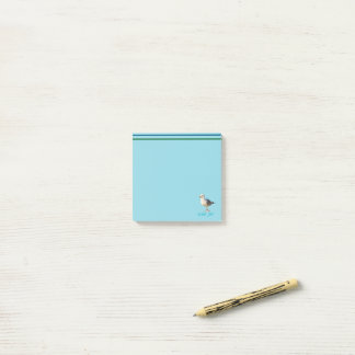 Zeemeeuw op een Post-it® notes. Notes