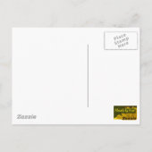 Zeemeeuw op een spoor briefkaart (Achterkant)