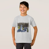 Zeemeeuw op een spoor t-shirt (Voorkant volledig)
