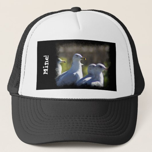 Zeemeeuw op een spoor trucker pet (Voorkant)