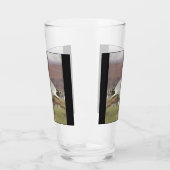 Zeemeeuw op hekpaal glas (Links)