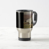 Zeemeeuw op hekpaal reisbeker (Voorkant rechts)