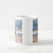 Zeemeeuw op het strand Mok (Center)