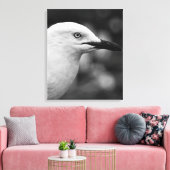 Zeemeeuw portret canvas afdruk (Insitu (Woonkamer))