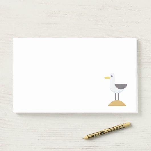 zeemeeuw post-it® notes (Op bureau)