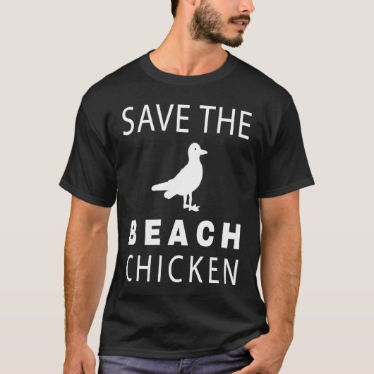 Zeemeeuw red de strandkip t-shirt (Voorkant)