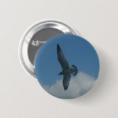 zeemeeuw ronde button 5,7 cm (Voorkant /achterkant)