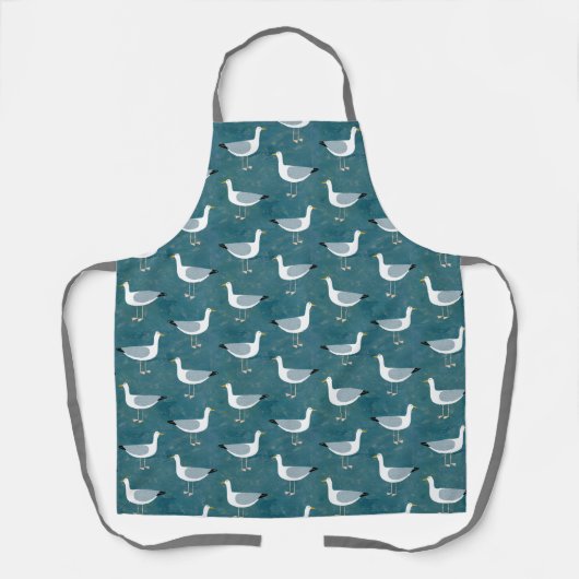 zeemeeuw schort (Voorkant)