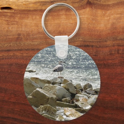 zeemeeuw sleutelhanger (Voorkant)