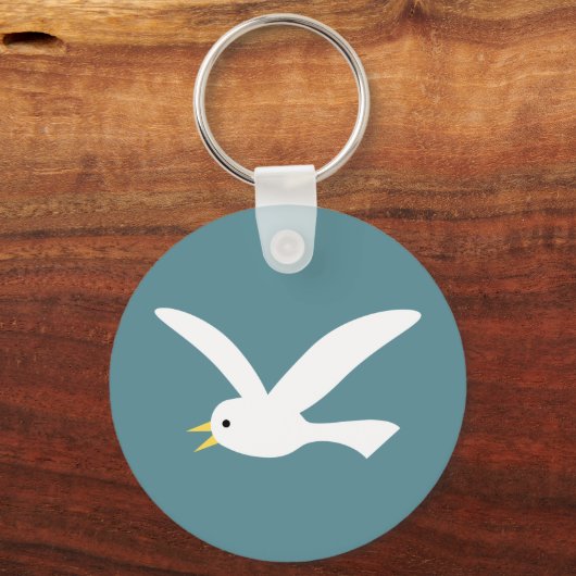 zeemeeuw sleutelhanger (Voorkant)