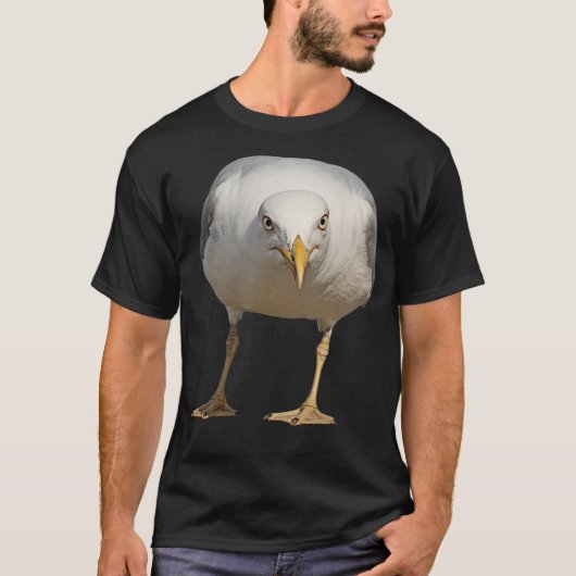 Zeemeeuw Staring T-shirt (Voorkant)
