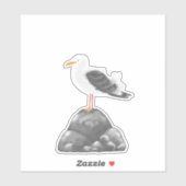 zeemeeuw sticker (Vel)