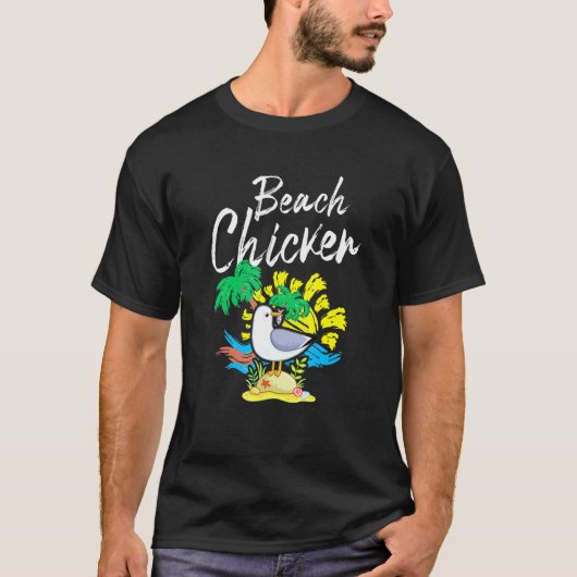 Zeemeeuw Strand Kip Dier 1 T-shirt (Voorkant)